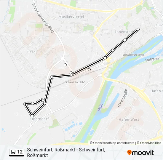 12 Bus Line Map