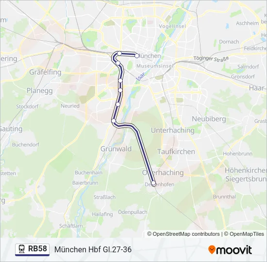 RB58 Train Line Map