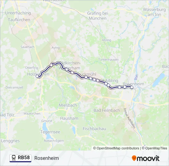 RB58 Train Line Map