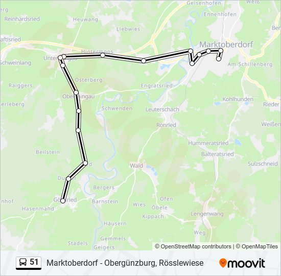 51 Route: Schedules, Stops & Maps - Marktoberdorf, D.-Bosco-Schule ...