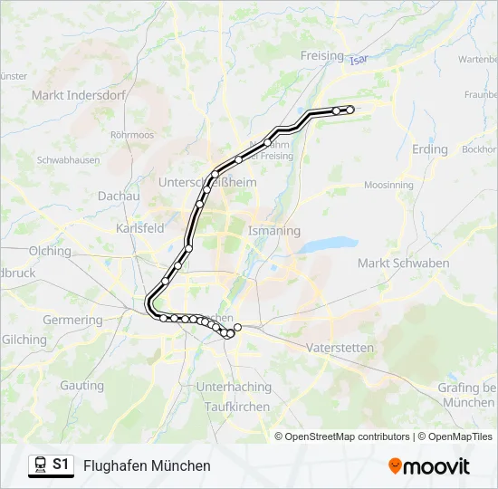 S1 Train Line Map