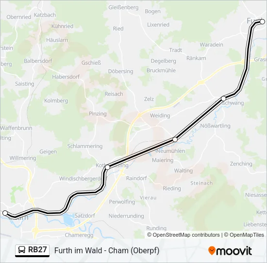 RB27 Bus Line Map