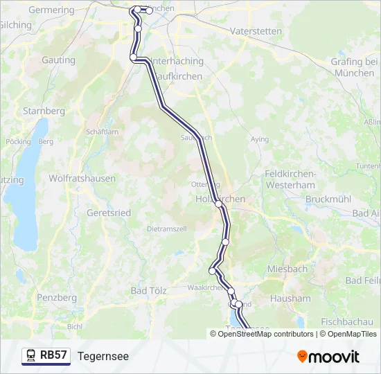 RB57 Train Line Map