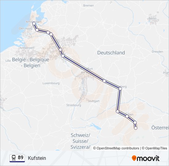 89 Route: Schedules, Stops & Maps - Kufstein (Updated)