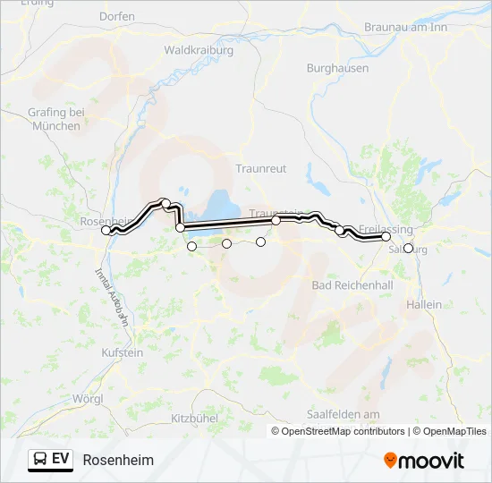 Автобус EV: карта маршрута