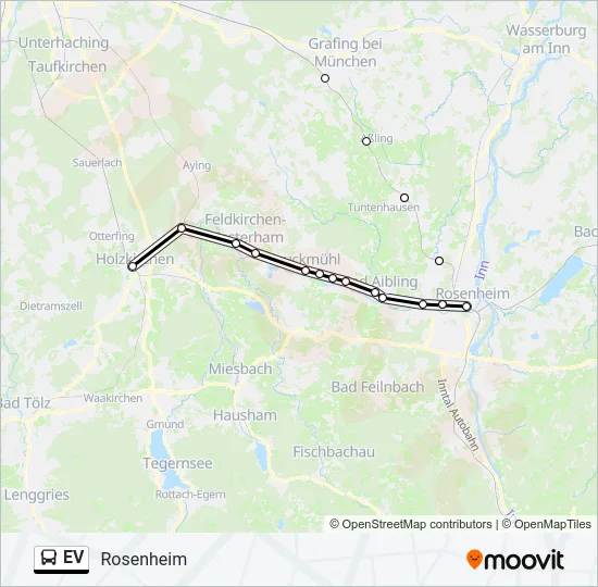 Автобус EV: карта маршрута