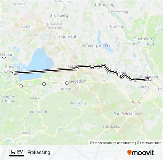 Автобус EV: карта маршрута