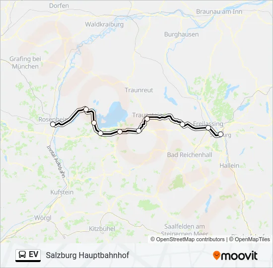 Автобус EV: карта маршрута