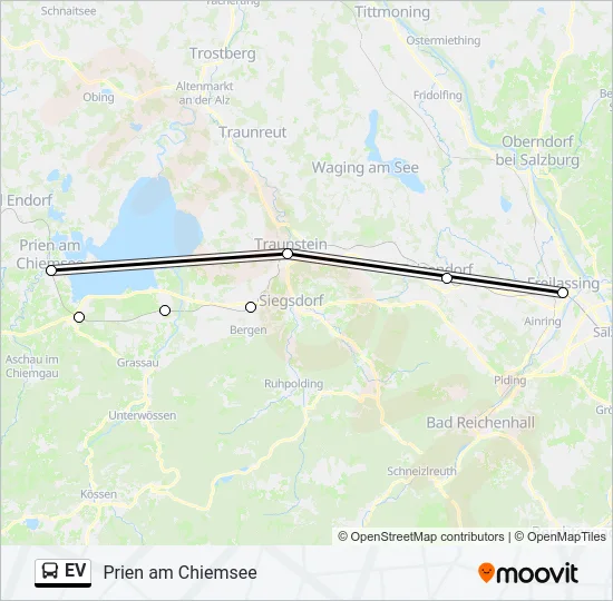 Автобус EV: карта маршрута