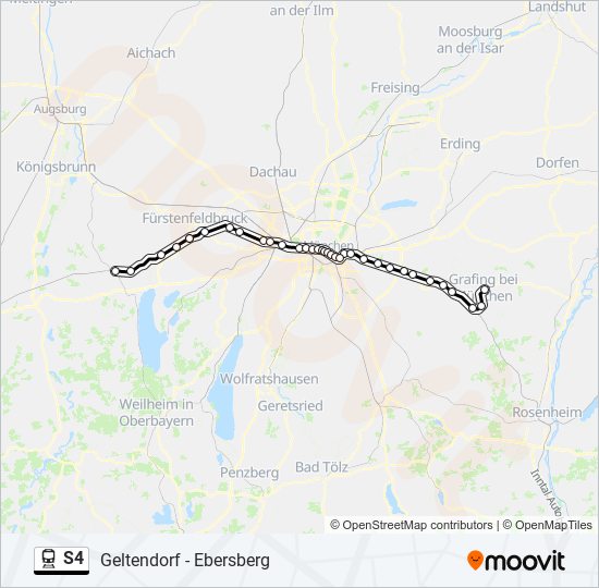 S4 train Line Map