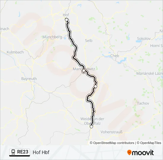 RE23 Train Line Map
