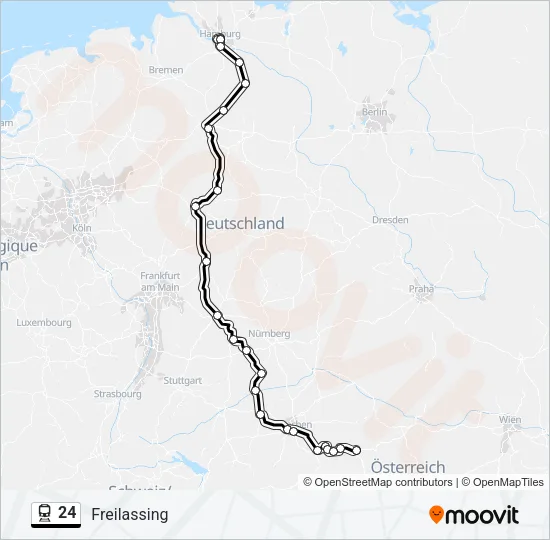 24 Train Line Map