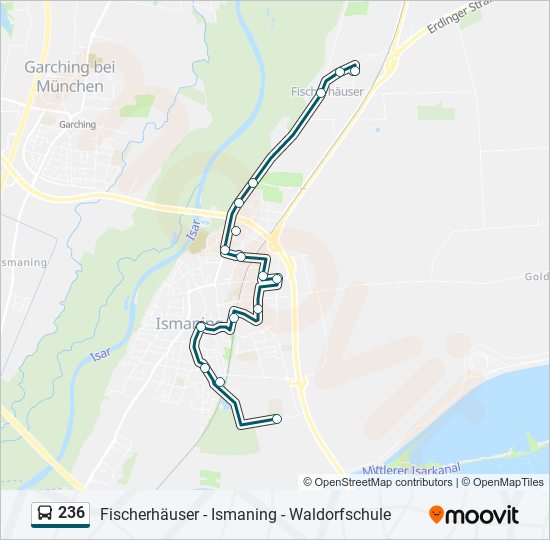 236 bus Line Map