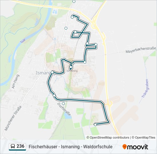 Buslinie 236 Karte