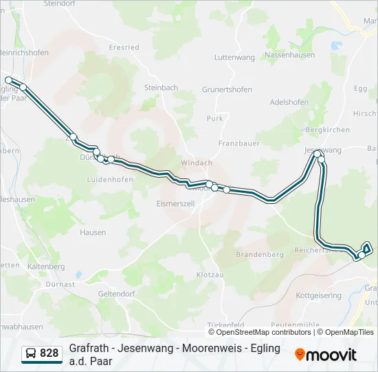 828 Bus Line Map