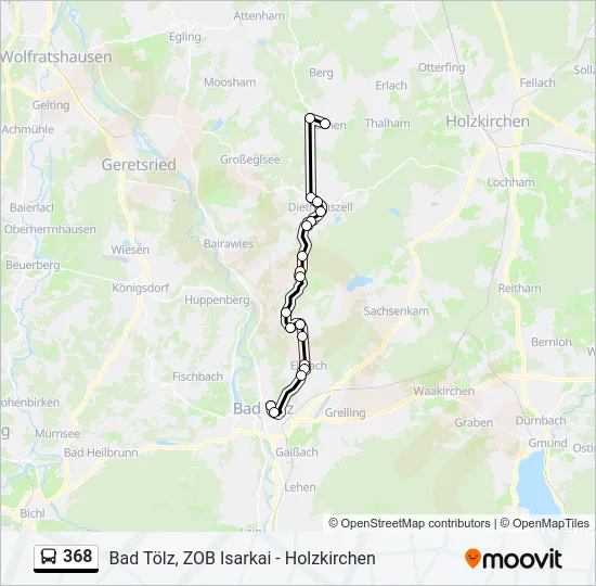 368 Bus Line Map