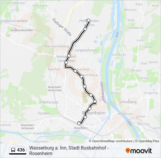 436 Route: Schedules, Stops & Maps - Pfaffenhofen Kirche (updated)