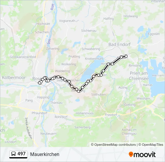 Автобус 497: карта маршрута
