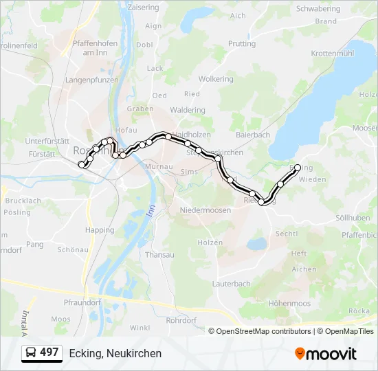 497 Bus Line Map