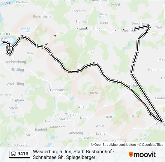 9413 Bus Line Map
