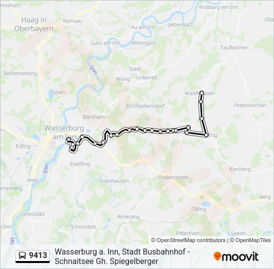 9413 Bus Line Map