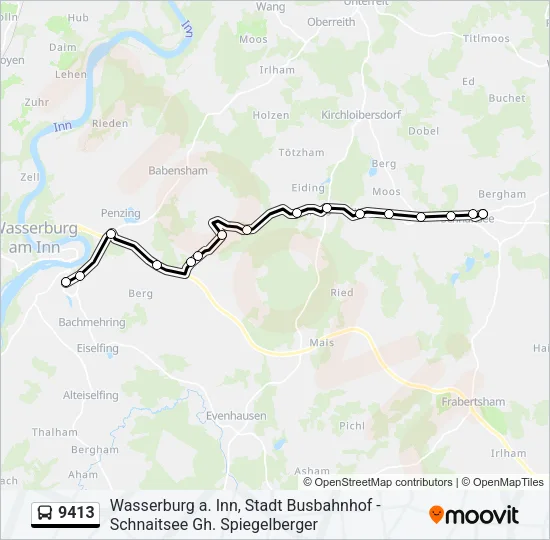 9413 Bus Line Map