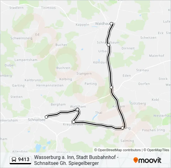 9413 Bus Line Map