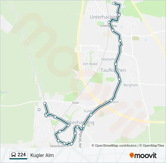 224 Bus Line Map