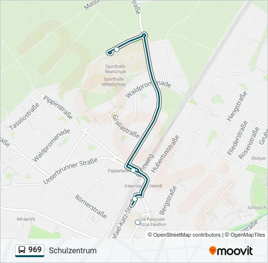 969 Bus Line Map