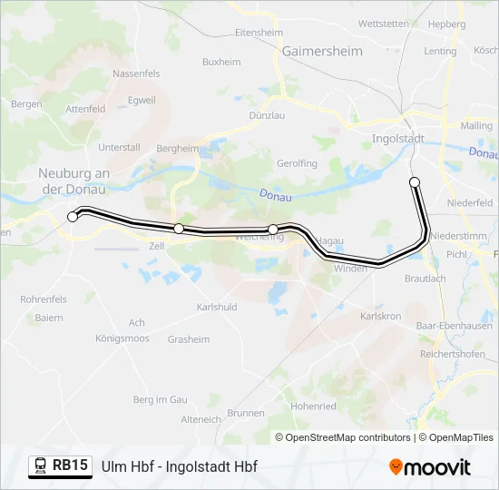 RB15 Train Line Map