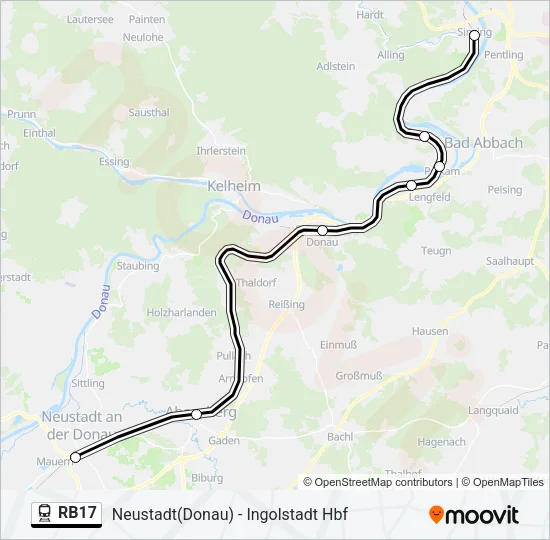 RB17 Train Line Map