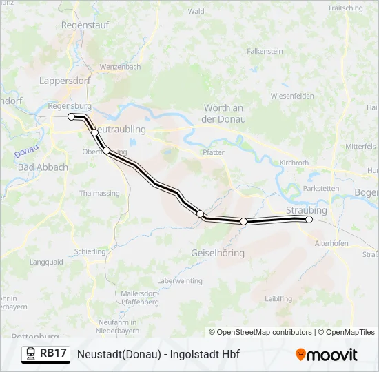 RB17 Train Line Map