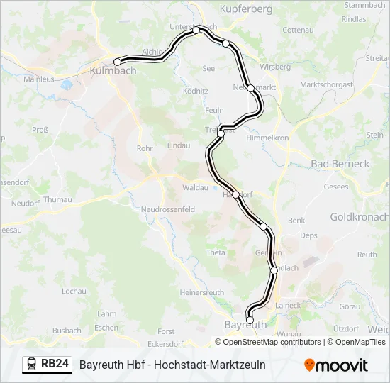 RB24 Train Line Map