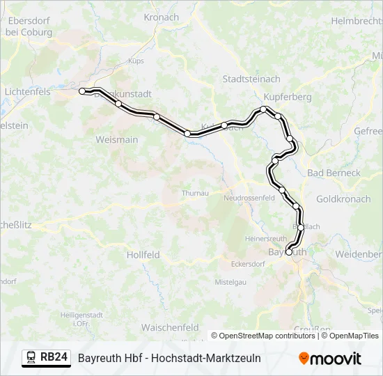 RB24 Train Line Map