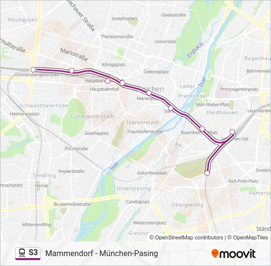  S3: карта маршрута