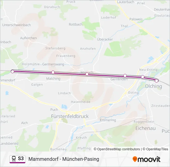  S3: карта маршрута