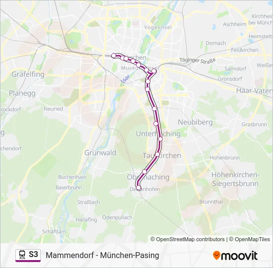  S3: карта маршрута