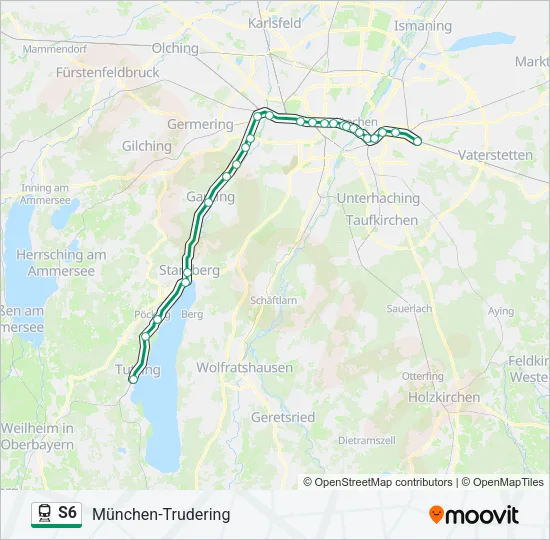 S6 Train Line Map