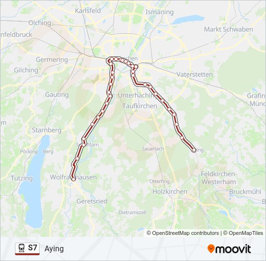 s7 Route Fahrpläne Haltestellen Karten Aying Aktualisiert