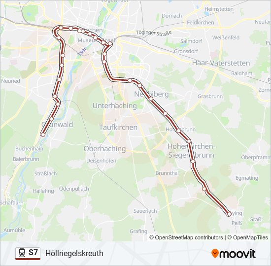 S7 Route: Schedules, Stops & Maps - Höllriegelskreuth (updated)