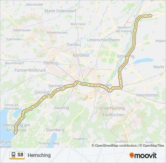 S8 Route Schedules Stops And Maps Herrsching Updated