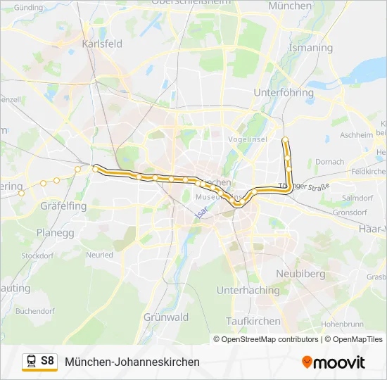  S8: карта маршрута