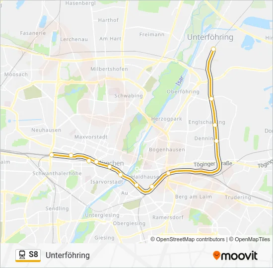  S8: карта маршрута