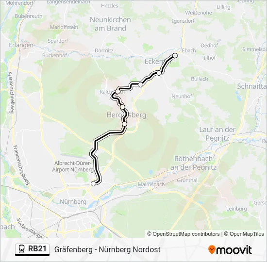 RB21: карта маршрута