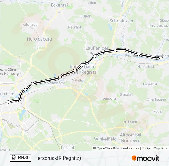 RB30 Train Line Map