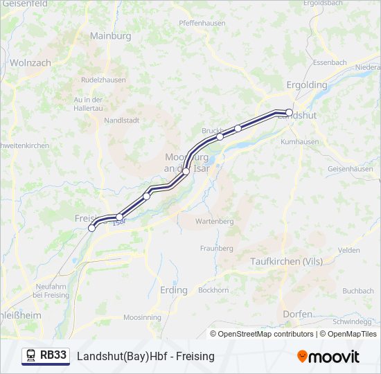 rb33 Route: Schedules, Stops & Maps - Freising (Updated)