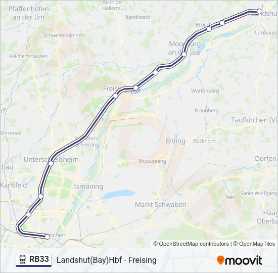RB33 Train Line Map