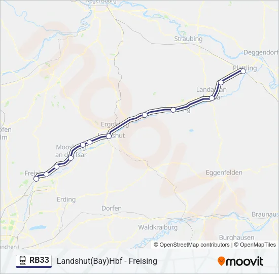 RB33 Train Line Map