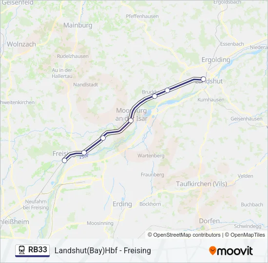 RB33 Train Line Map