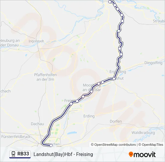 RB33 Train Line Map